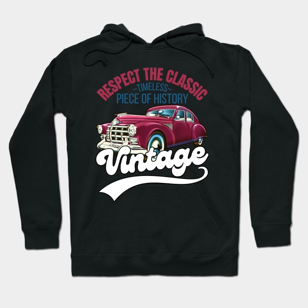 Classic Car Hoodie by FullOnNostalgia